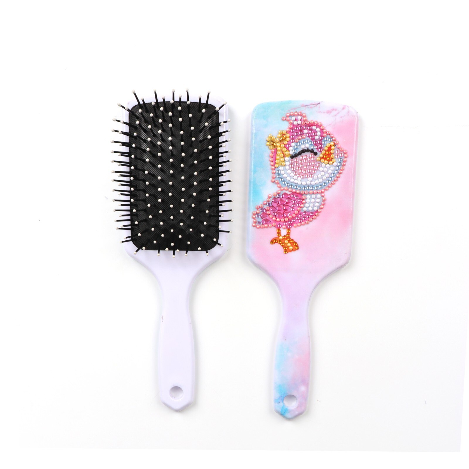 Peinture diamant 5D à faire soi-même, avec des animaux de dessin animé, peigne à strass, brosses à cheveux en forme spéciale, artisanal fait à la main: 6