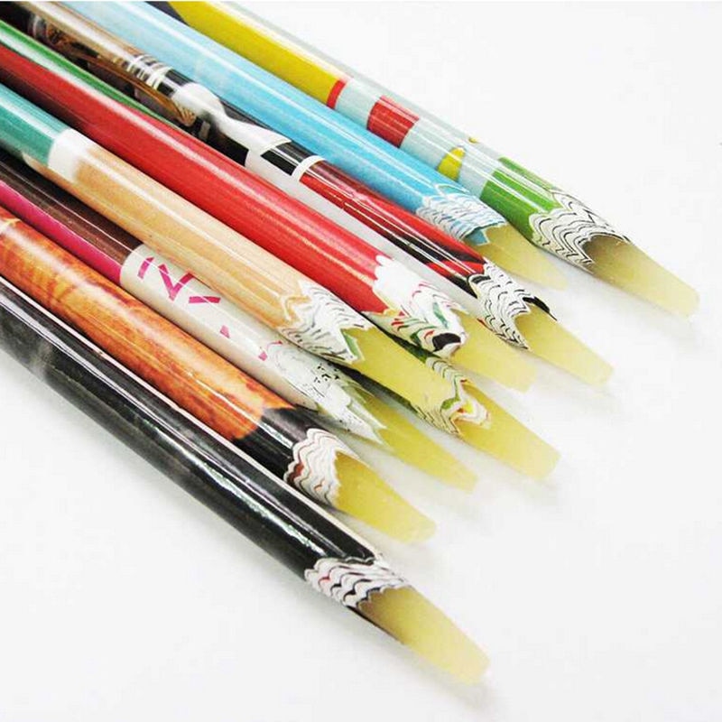 Kleurrijke Steentjes Picker Potlood Wax Resin Ambachten Nail Art Deco Pick Up Pen Lange Puntjes Gereedschap