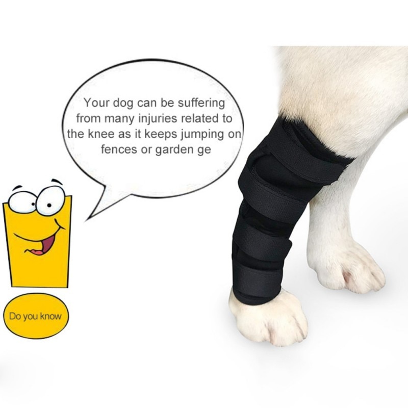 Dog Recovery Sleeve Pet Wounds Extra Supportive Dog Canine Rear Leg Hock Joint Wrap Protects Bandage Puppy Protect A