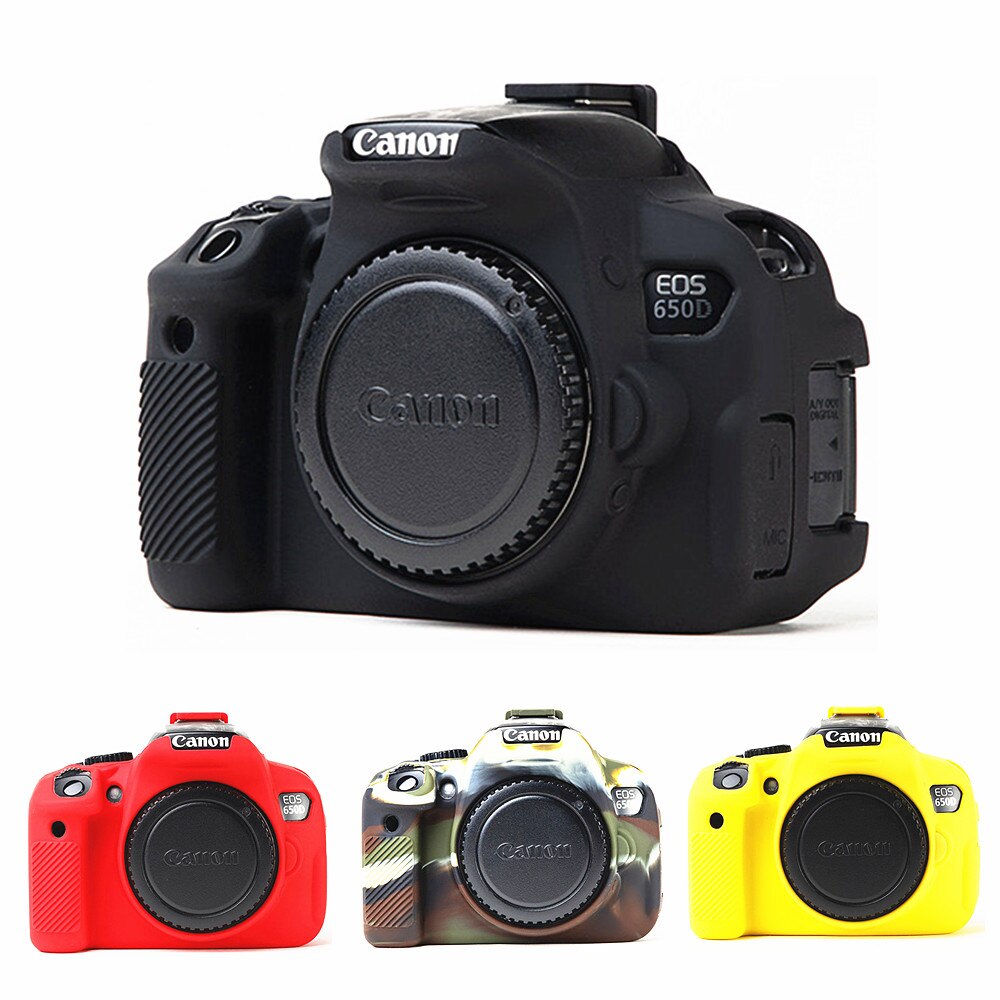 Funda protectora de silicona para Canon EOS 600D 650D 700D Kiss X5i X6i X7i Rebel T3i T4i T5i DSLR, bolsa para cámara