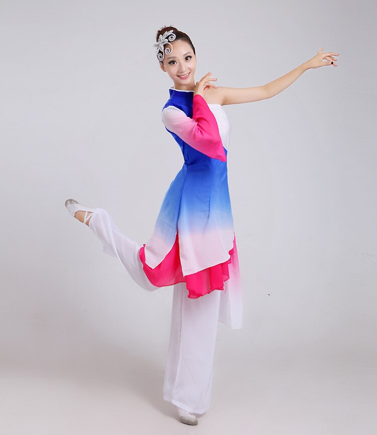 Disfraces para niños adultos, ropa de baile nacional, traje de danza yangko de danza moderna para mujeres, trajes de danza clásica china 18: 4xl