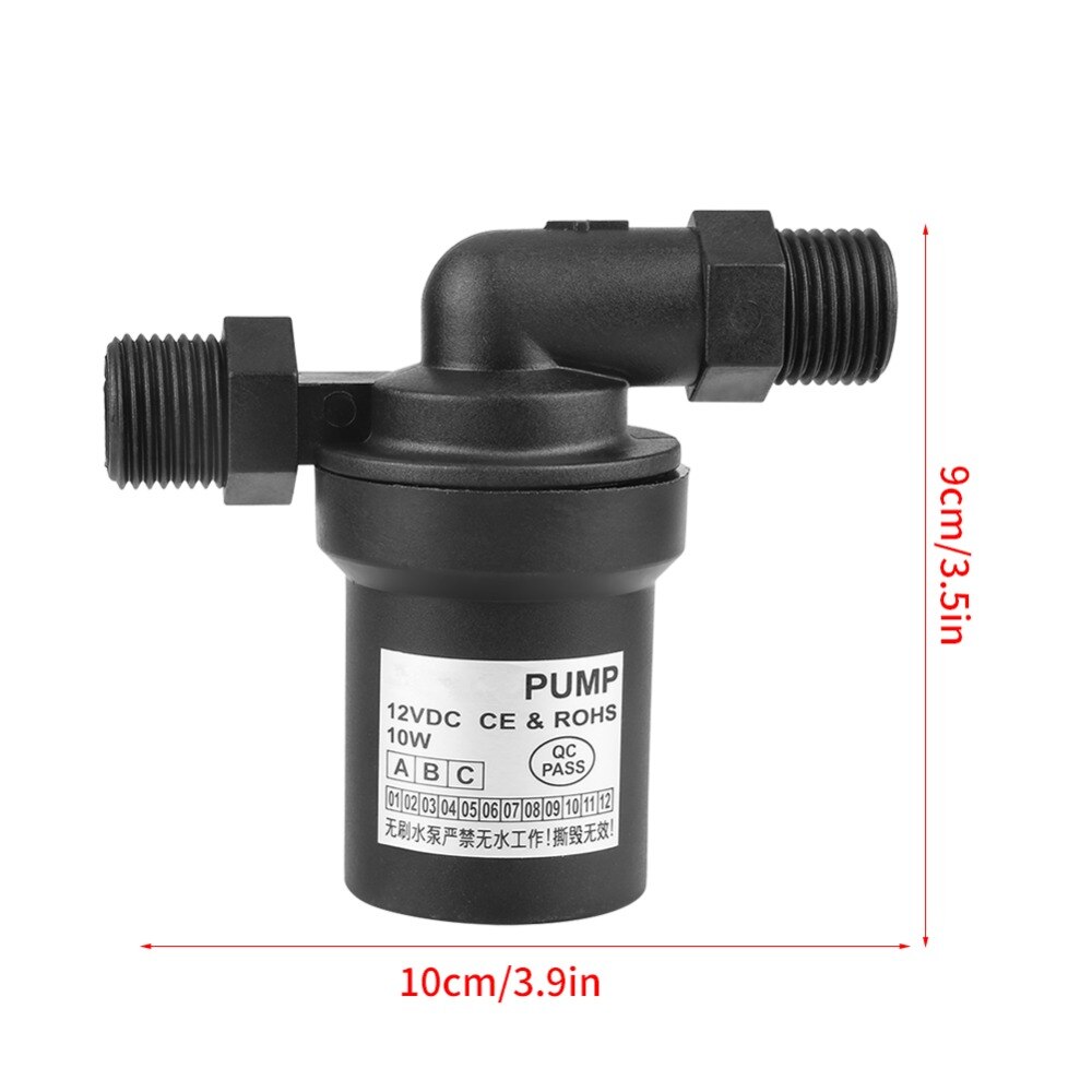 12V 10W DC Water Pump Brushless Solar Water Pump High Temperature Water Pump for Circulation Pumping