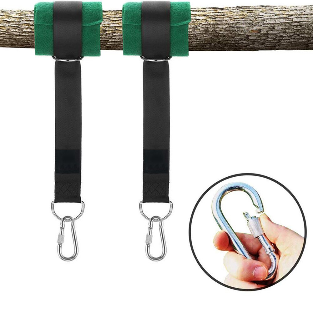 Swing Hammock Tree Mat Hanging Kit Strap Carabiner Camping Garden Swing Fittings for Outdoor Playing Sport Decoration