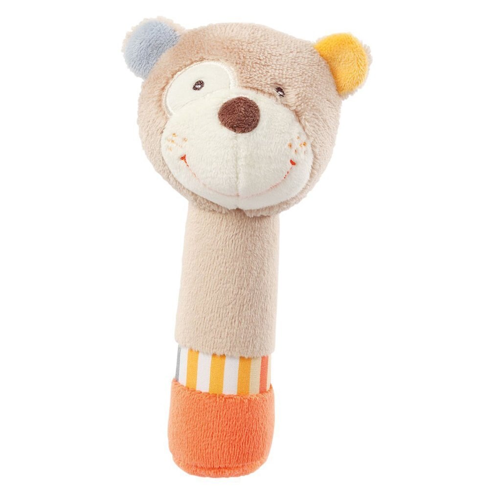 Infant Baby Handbell Appease Hand Catching Animal BB Stick Hand Grasp Developmental Animal Stick Toy: Default Title