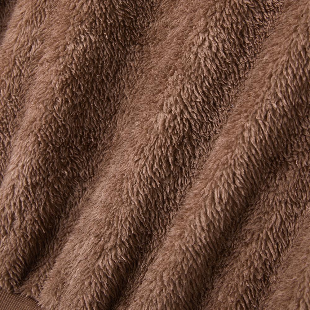 PatPat Reine Farbe Woll Hoodie Herbst Beiläufige Frau Kleidung oben Mantel Jacke Freizeit und Komfort
