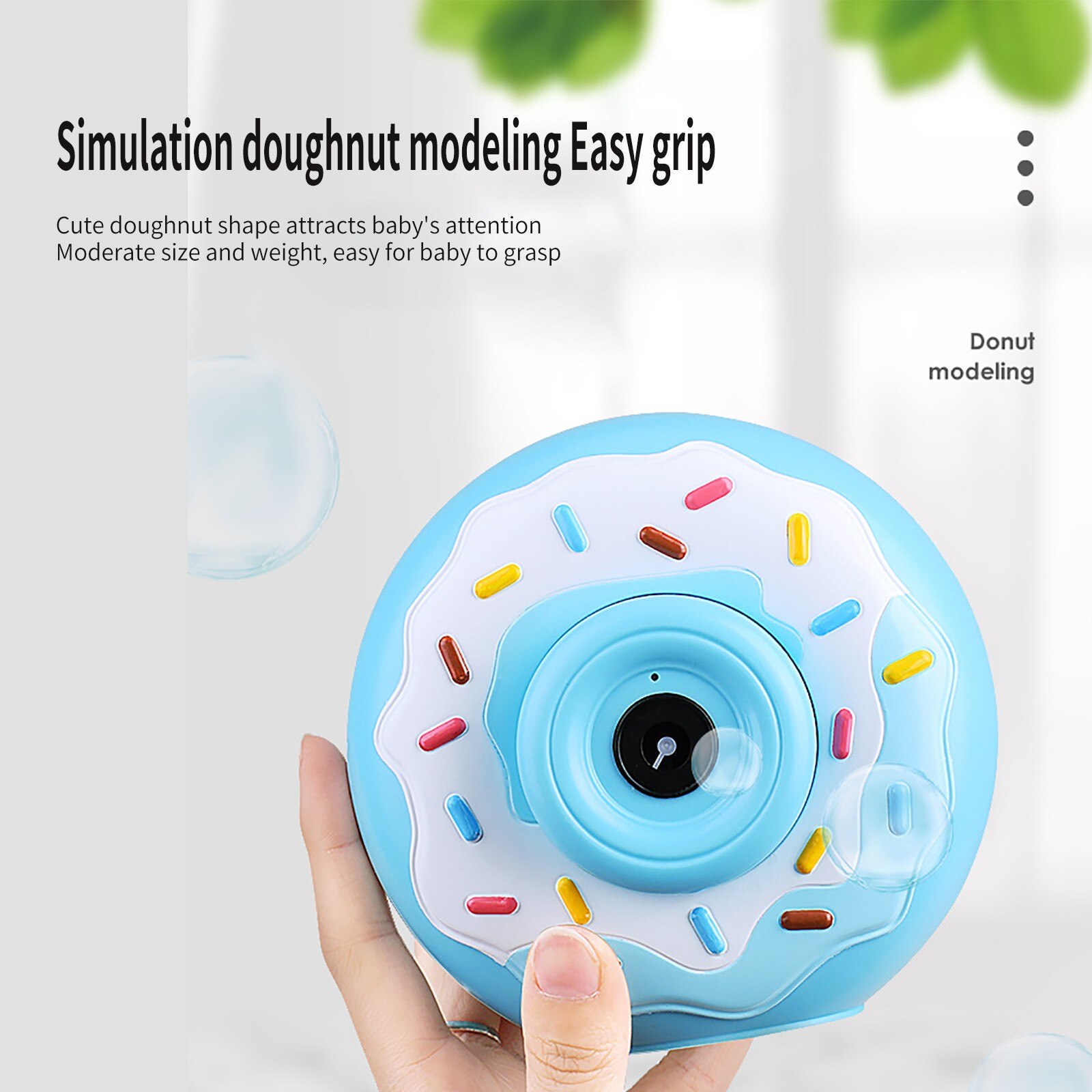 Kinderen Bubble Leuke Varken Bubble Camera Kleur Elektrische Automatische Bubble Machine Outdoor Speelgoed Educatief Speelgoed Voor Kinderen: Blauw