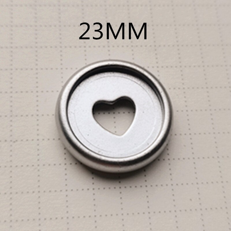 frosted plastic binding ring 100PCS23MM mushroom hole notebook frosted button DIY binding button binding CD: Silver