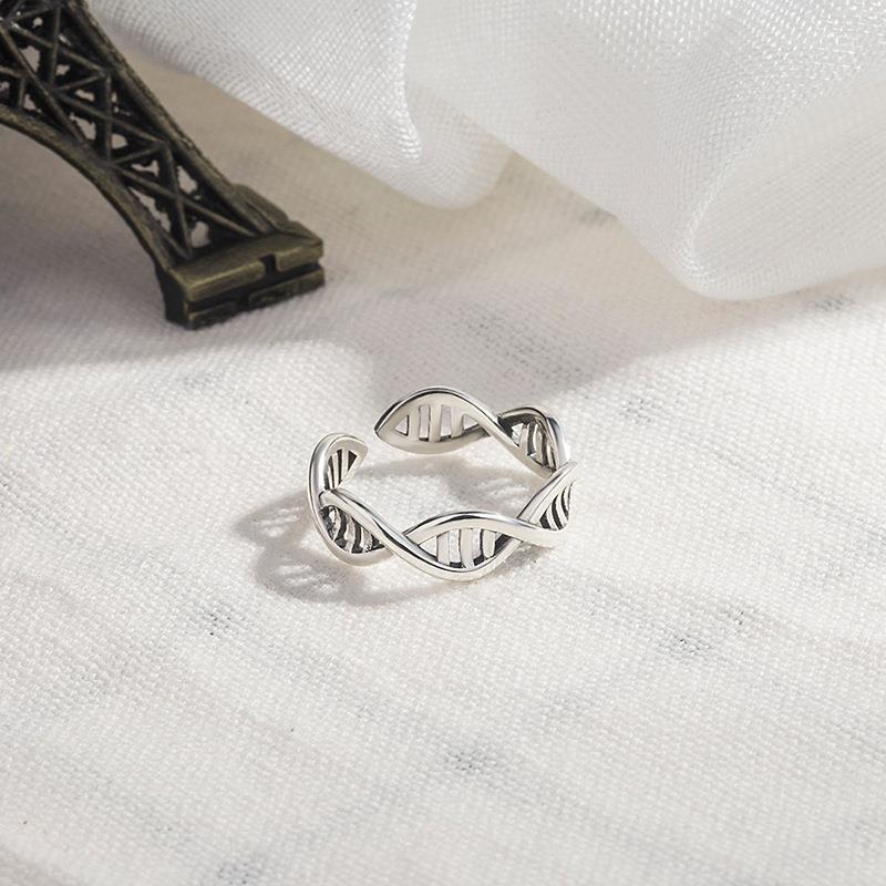 Punk Cool DNA Rings accessori per gioielli da sposa femminili regalo moda regolabile anelli aperti per le donne