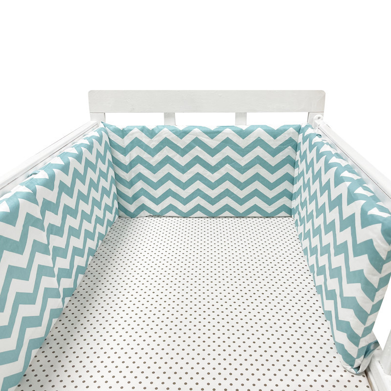 Baby Krippe Stoßfänger Baumwolle Verdicken einteiliges Krippe Um Kissen Bett Protector Kissen Neugeborene Zimmer Bettwäsche Decor zimmer dekoration: NO26