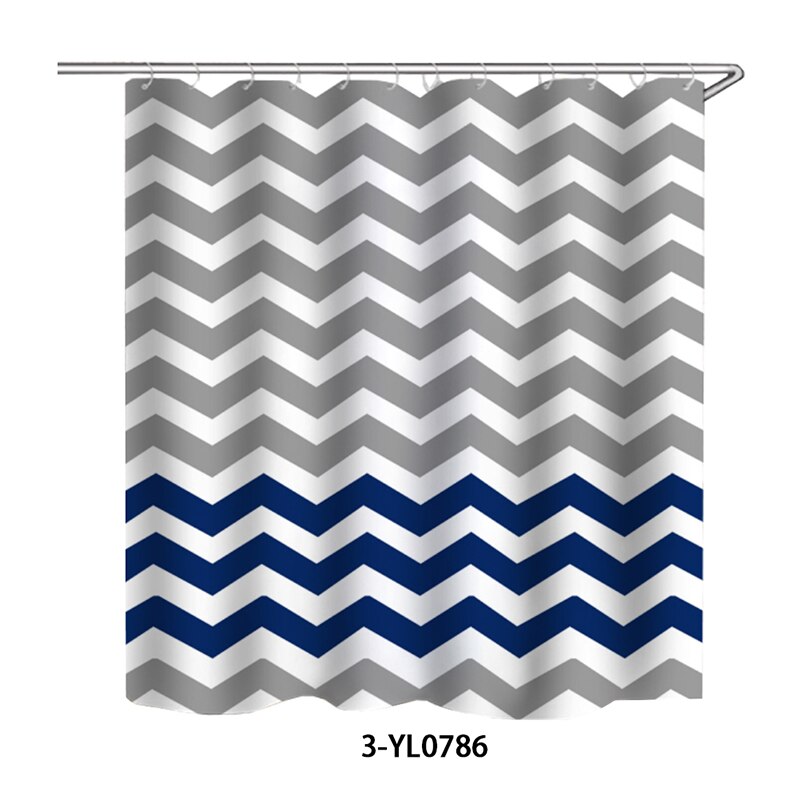 Wasserdicht Dusche Vorhänge für Schlecht Heimat Dekor Polyester Stoff Dusche Vorhänge Geometrische aufbringen Multi-größe Dusche Vorhänge: 3-YL0786