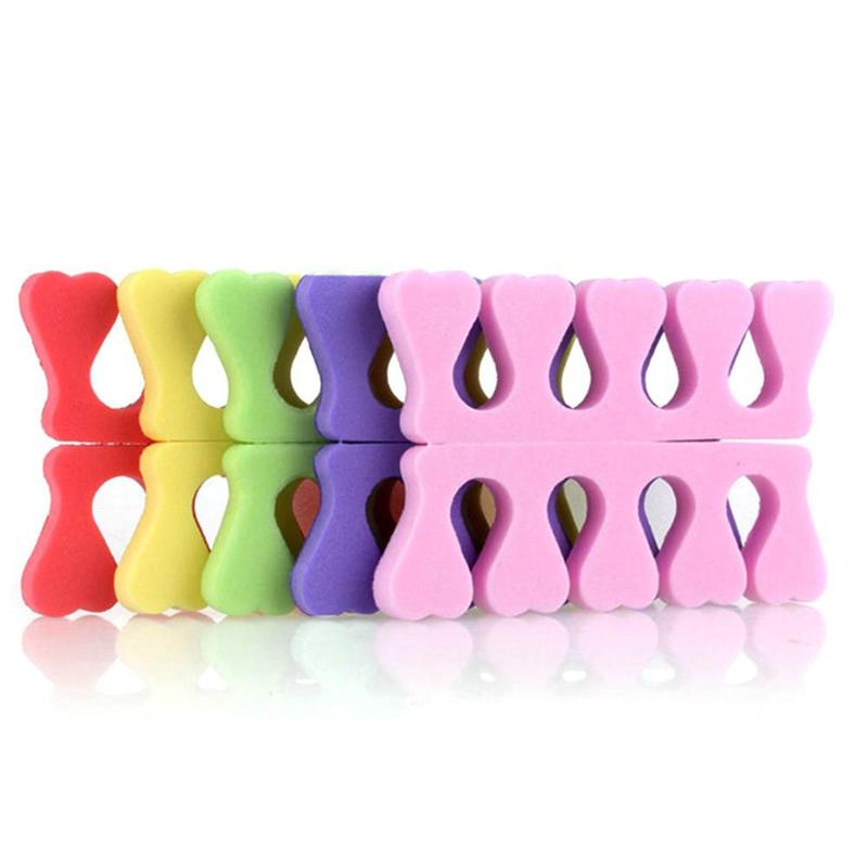 Poeira dedo do pé protetor separador arte do prego beleza dedos macios separadores esponja polonês pedicure gel manicure q4a6: Default Title