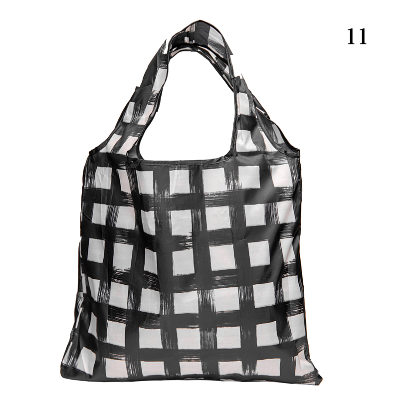 Printing Foldable Eco-Friendly Shopping Bag Tote Folding Pouch Handbags Convenient Large-capacity For Travel Grocery Bag: Gold