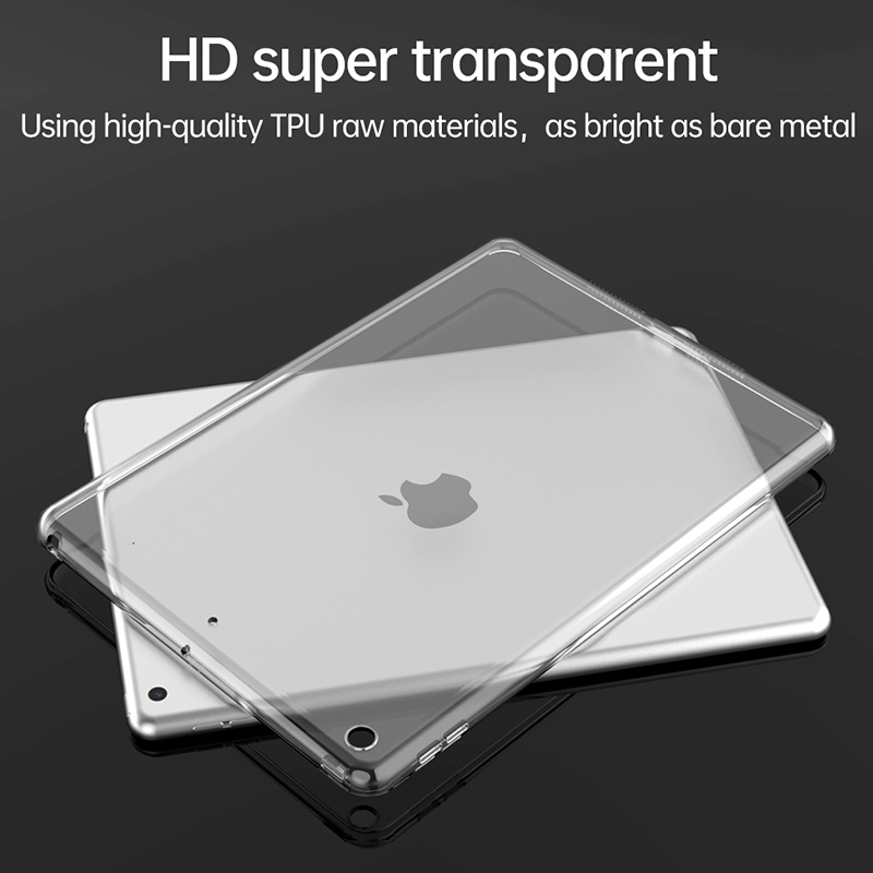 Silicone Case For iPad 10th gen Pro 11 2022 Tablet Transparent Case Mini 6 Air 5 4 10.9 10.2 7th 8th 9th Pro 9.7 Soft Cover
