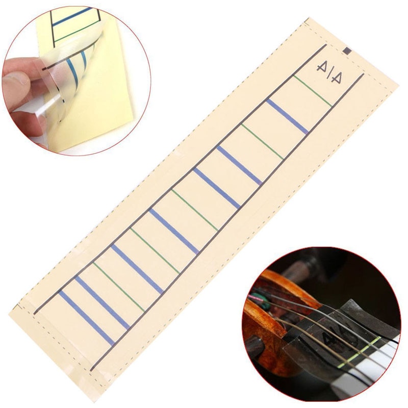 OOTDTY 1 Pc Viool Toets Sticker Tape Fiddle Toets Grafiek Marker Vinger Voor 4/4 Phoneme plakken