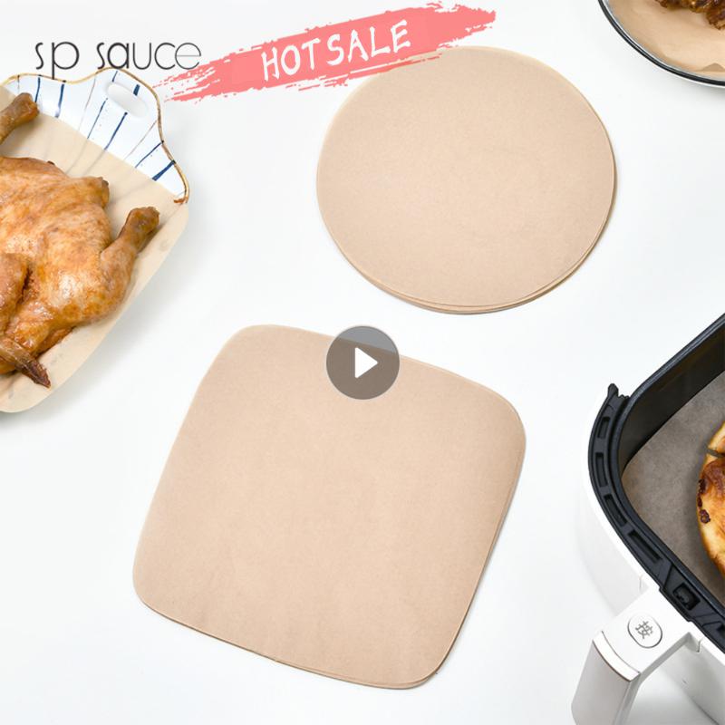 Special Paper For Air Fryer Baking Oil-proof And Oil-absorbing Paper For Household Barbecue Plate Food Oven Kitchen Pan Pad