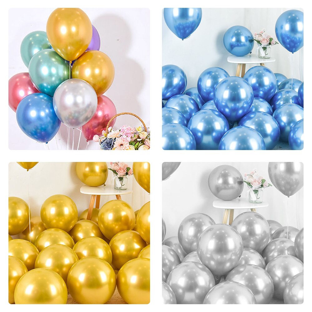 10/50 stk blank perle latex balloner farverige balloner tillykke med fødselsdagen festglobos diy legetøj forsyninger helium ballon