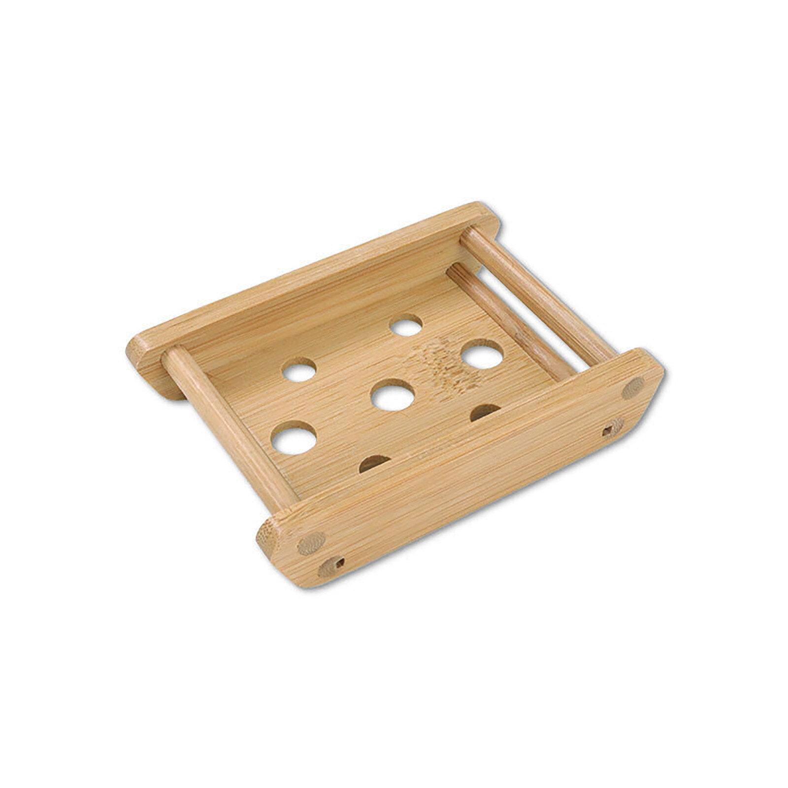 Wooden Natural Bamboo Soap Dishes Tray Holder Storage Soap Rack Plate Box Container Portable Bathroom Soap Dish Storage Box: H