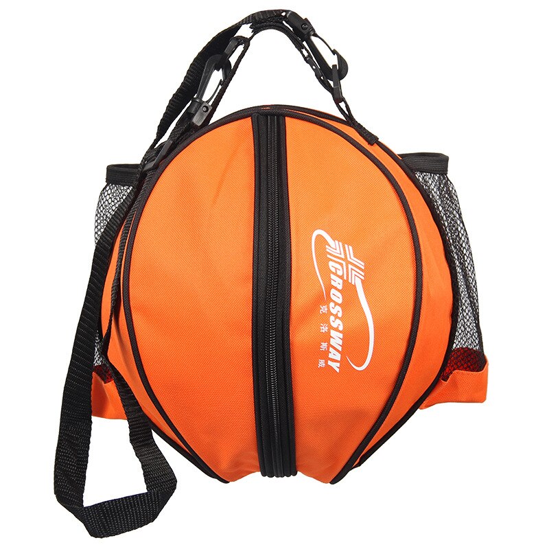 Borsa sportiva universale pallone da basket calcio pallavolo treno zaino borsa forma rotonda tracolla regolabile zaini: yellow