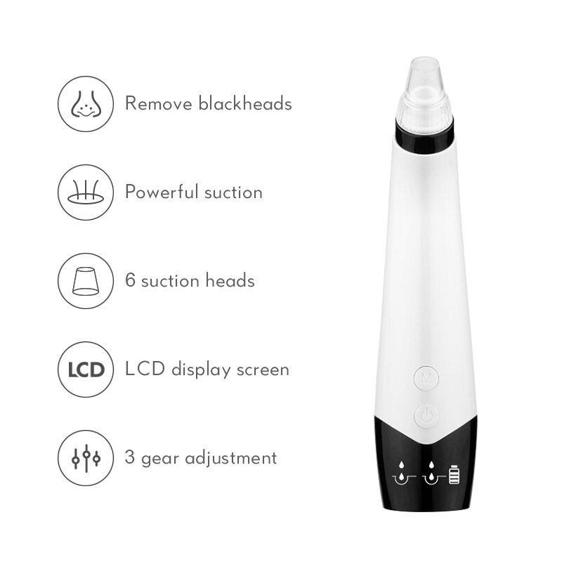 3 In1 Multifunctional LED Screen Vacuum Suction Beauty Device Anti Aging Face Lifting Tightening Eye Facial Skin Care 45G