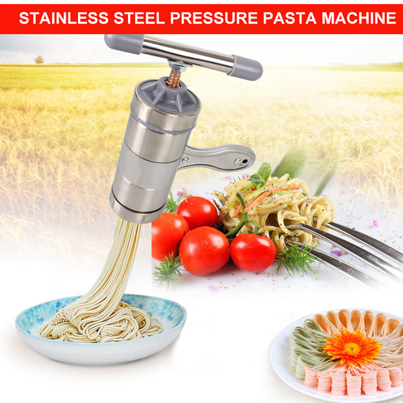 TTLIFE Hand Edelstahl Pasta Nudelhersteller Spaghetti Presse Pasteten Maschine Gemüse Obst Entsafter Presse Werkzeuge