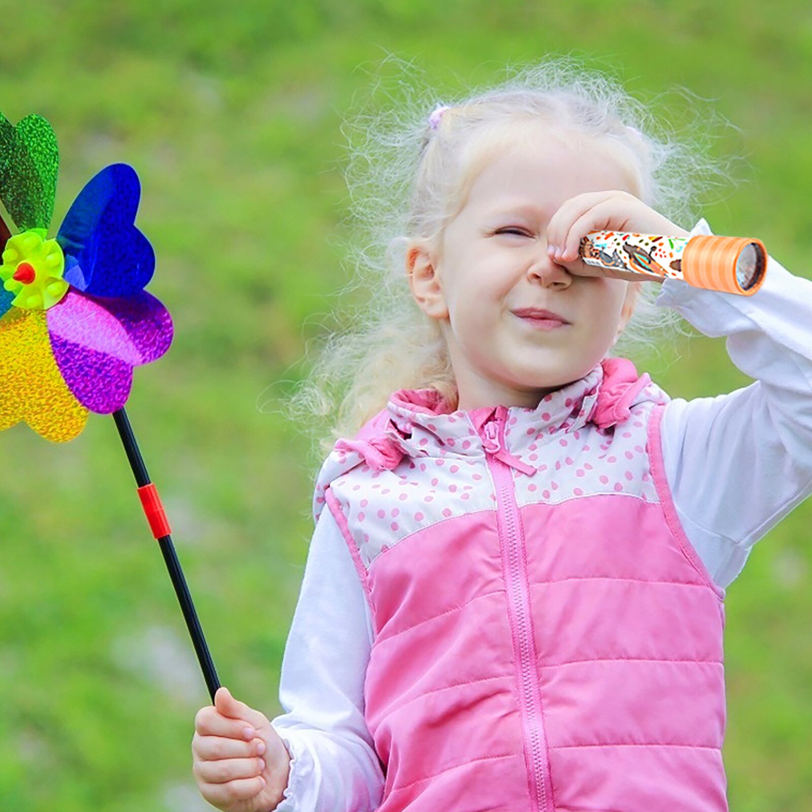 Kleine Anzahl Magische Sehen sterben Kopf Kaleidoskop freundlicher Pädagogisches Spielzeug Klassischen FrüHenne Bildung Wissenschaft Experiment Kreative