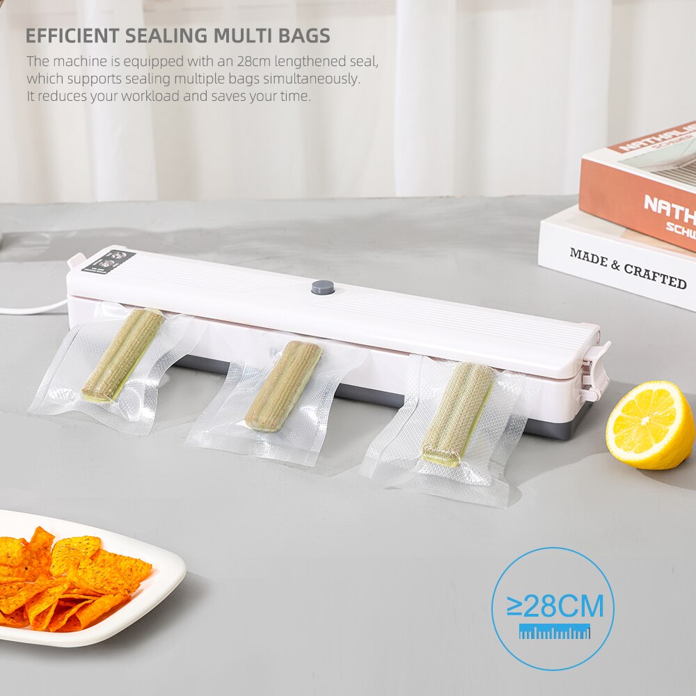 Rospec-sellador eléctrico de alimentos al vacío para el hogar, máquina de sellado al vacío para almacenamiento de alimentos, incluye 12 bolsas de embalaje gratis, 220V