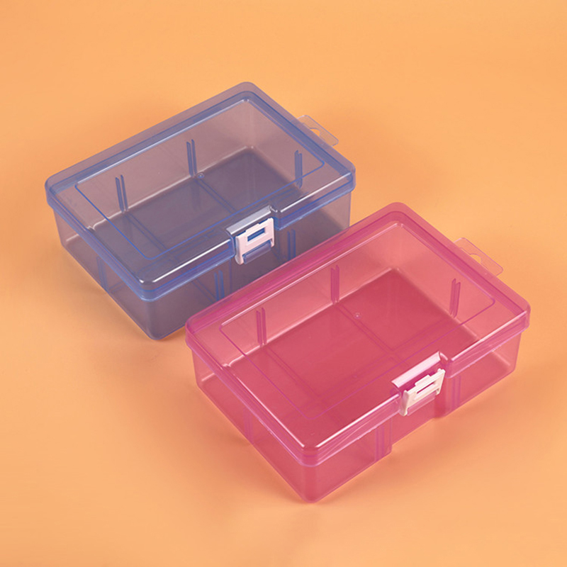 Transparent Plastic Storage Boxes For Jewelry Hardware Accessories Small Items DIY Crafts Cosmetic Storage Box Container