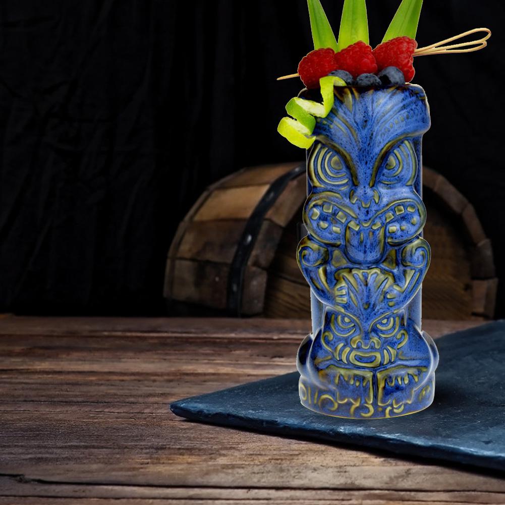 450ml uggla form tiki mugg keramisk kopp öl kopp kaffe mugg tiki kopp keramik hantverk