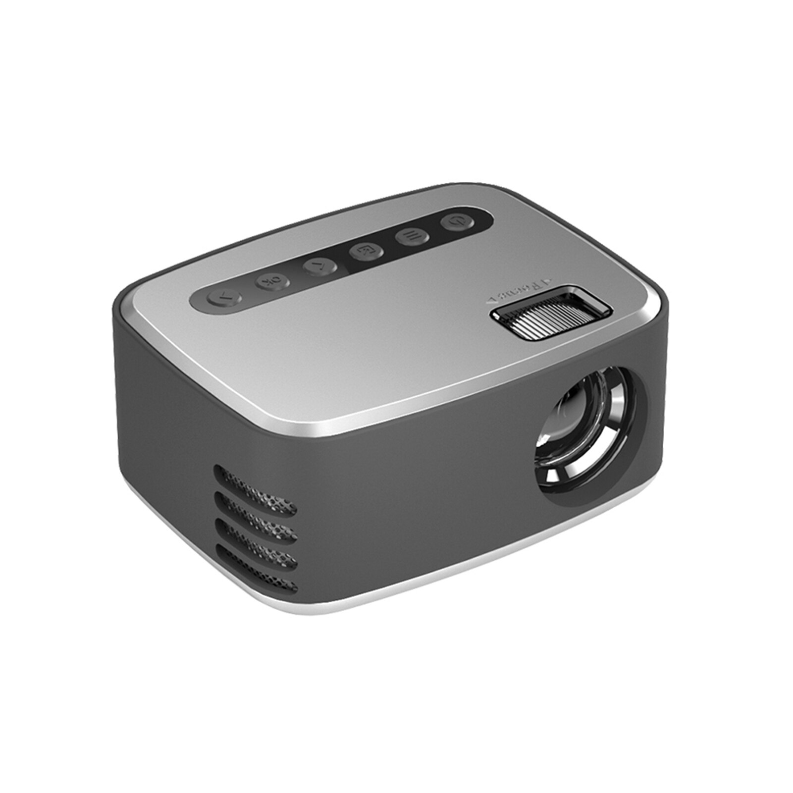 Mini projecteur Durable multifonctionnel avec télécommande, Audio, lumière LED, lecteur vidéo de film, USB 1080P HD, AV, ABS, pour chambre à coucher, ordinateur portable