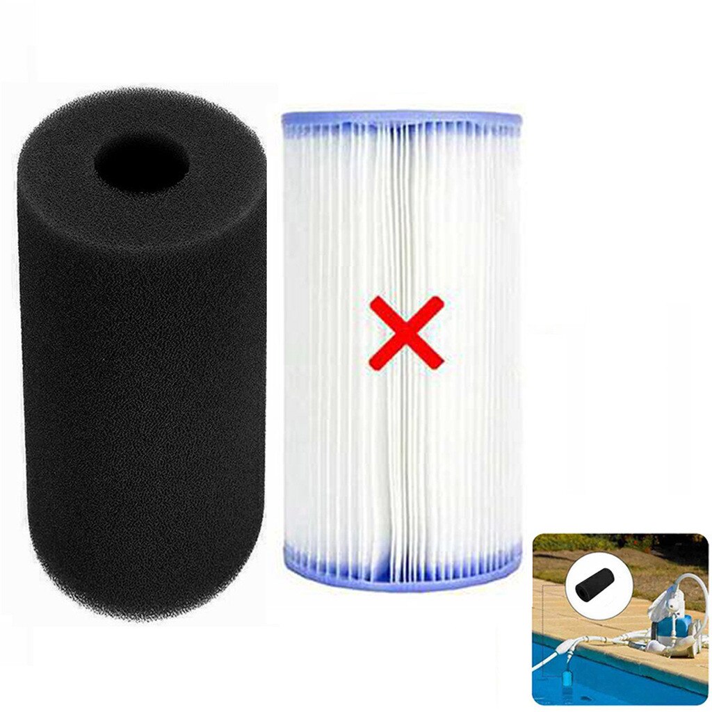 Swimmingpool filter skum genanvendeligt vaskbart pool filter svamp patron egnet boble jetted ren