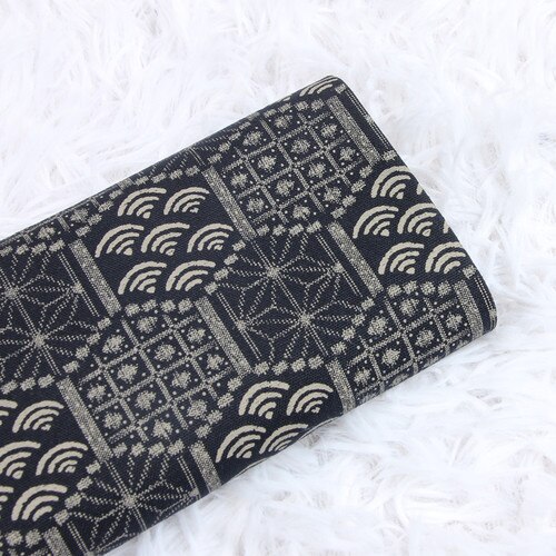 110*45cm dikke katoenen stoffen japanse marineblauwe printstof voor het naaien van handgemaakte doe-het-zelf mond gouden verpakking tas bankdoek materiaal: Katoenen stof 1