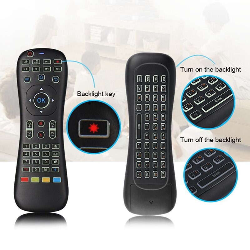 2.4G MX3 Multifunction Air Mouse Fly Mouse Mini Wireless Keyboard Infrared Remote Learning for Google Android TV Box, Windows, M