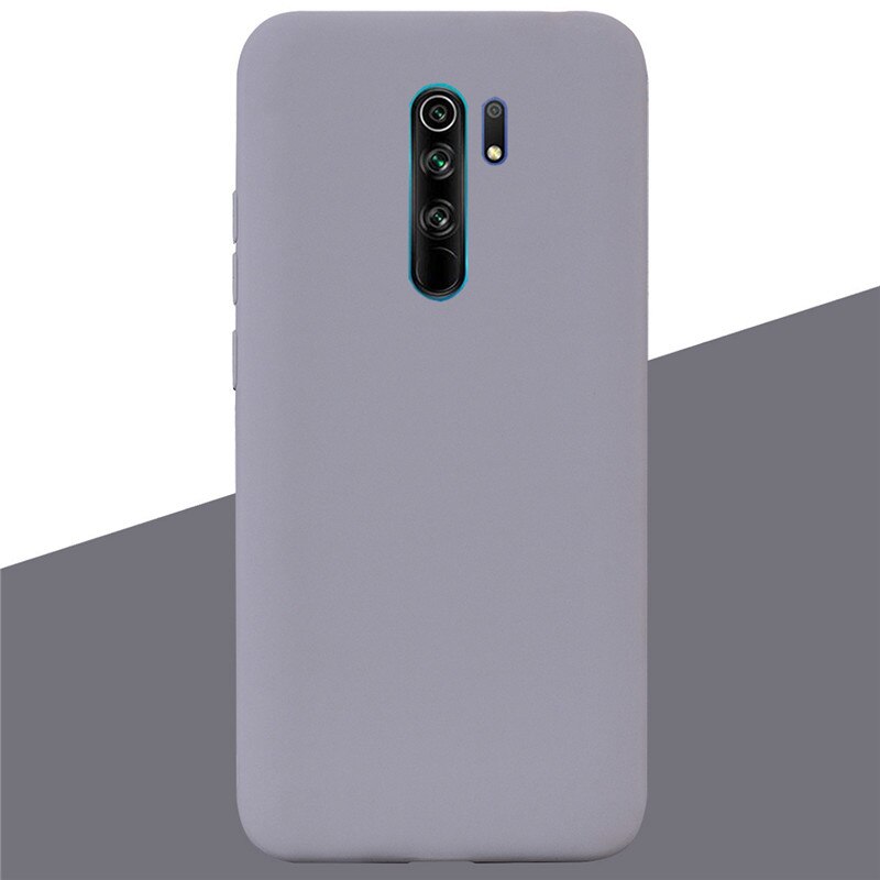 Silicone Case For Redmi 9 Case Soft Silicone Back Cover TPU Case on For Xiaomi Redmi 9 Redmi9 TPU For Xiaomi Redmi 9 Phone Cases: 7 Gray