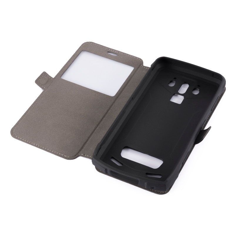 Pu Leather Phone Bag Case For Doogee S90 Flip Case For Doogee S90 Super View Window Book Case Soft Tpu Silicone Back Cover