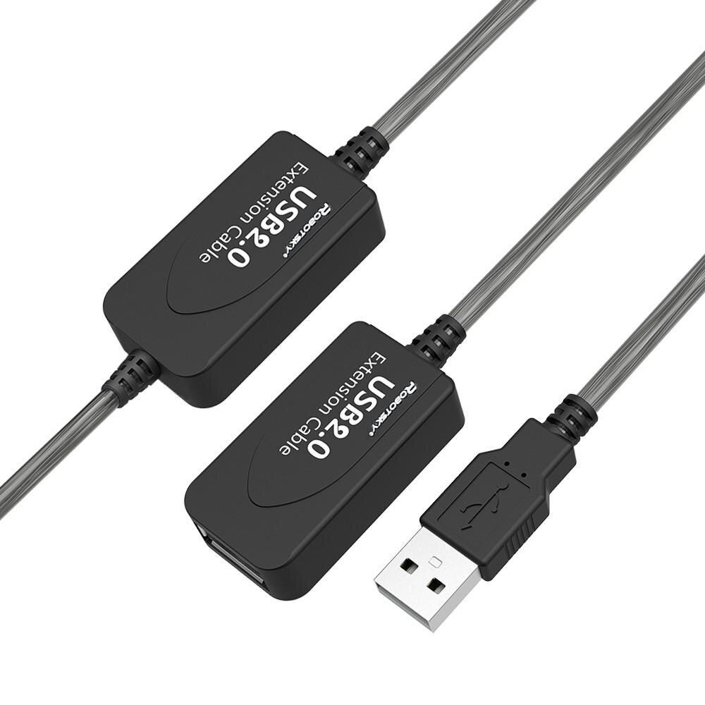 5/10/15/20 M USB 2.0 Extension Cable Single/Dual Signal Amplification Connected Wireless LAN Speed Data Line for Win 7 8 10 Mac