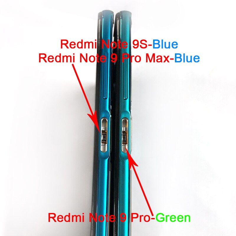 6.67" Original M&Sen For Xiaomi Redmi Note 9S Front Bezel Frame Plate/ Middle Housing For Redmi Note 9 Pro Redmi Note 9 Pro Max