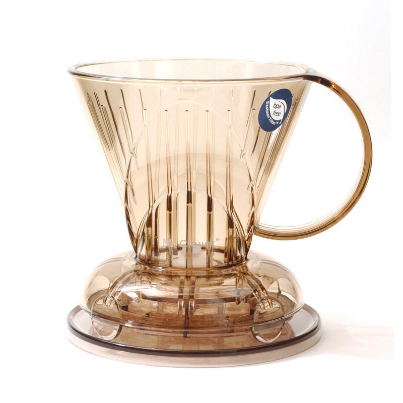 2-4/4-7 Cups Coffee Immersion Dripper Clever Coffee Dripper Reusable for Travel or Home Use /Perfect for Pour Over Coffee: brown L