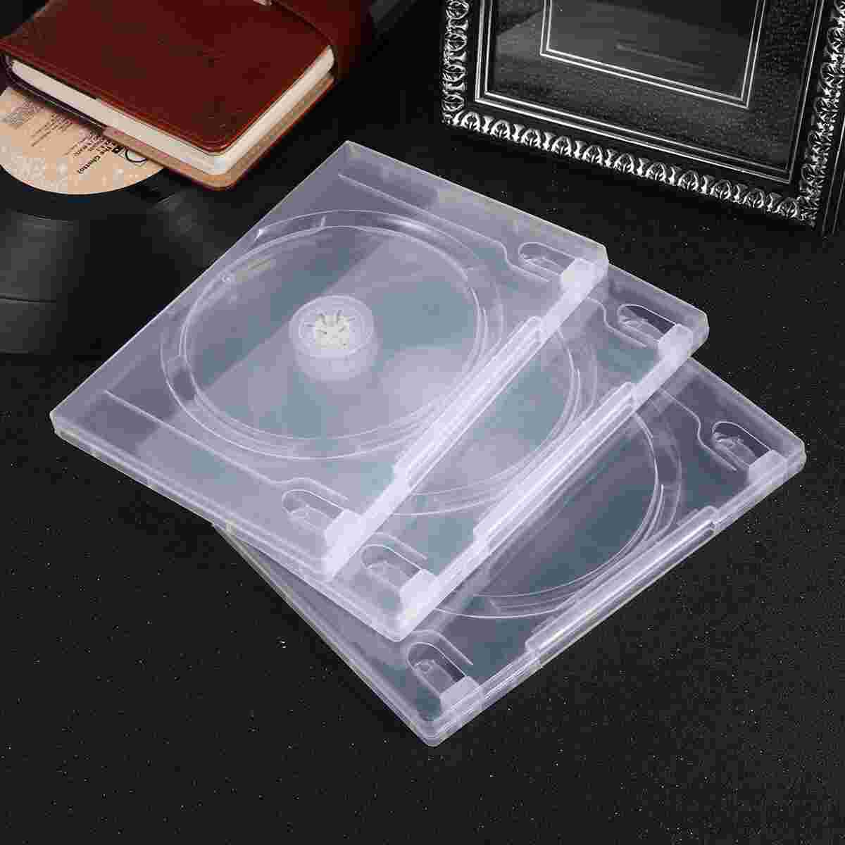 6 stück aufbewahrungsboxen, transparente hülle, tragbar für heimkino - einzel-disc