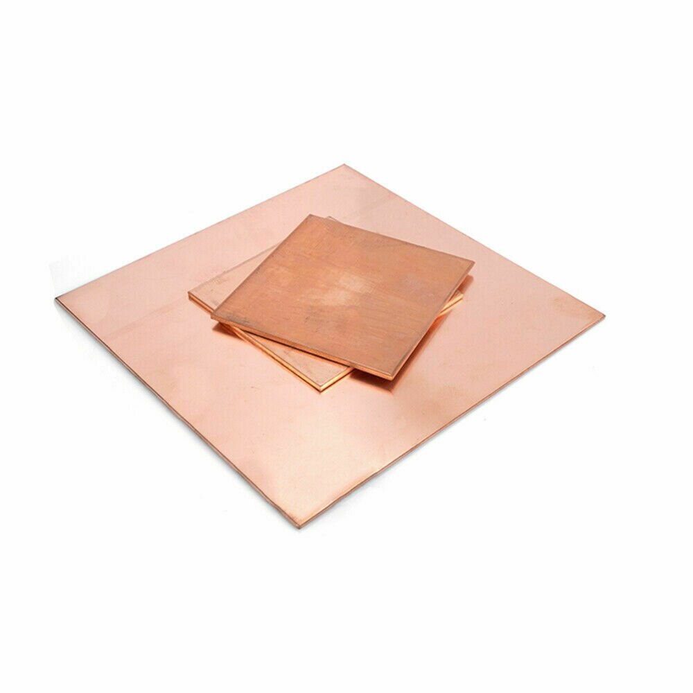 Dicke 2,5mm x 100mm x 100mm 99.9% Reinem Kupfer T2 Cu Metall Blatt Kupfer Platte Platz 1pc
