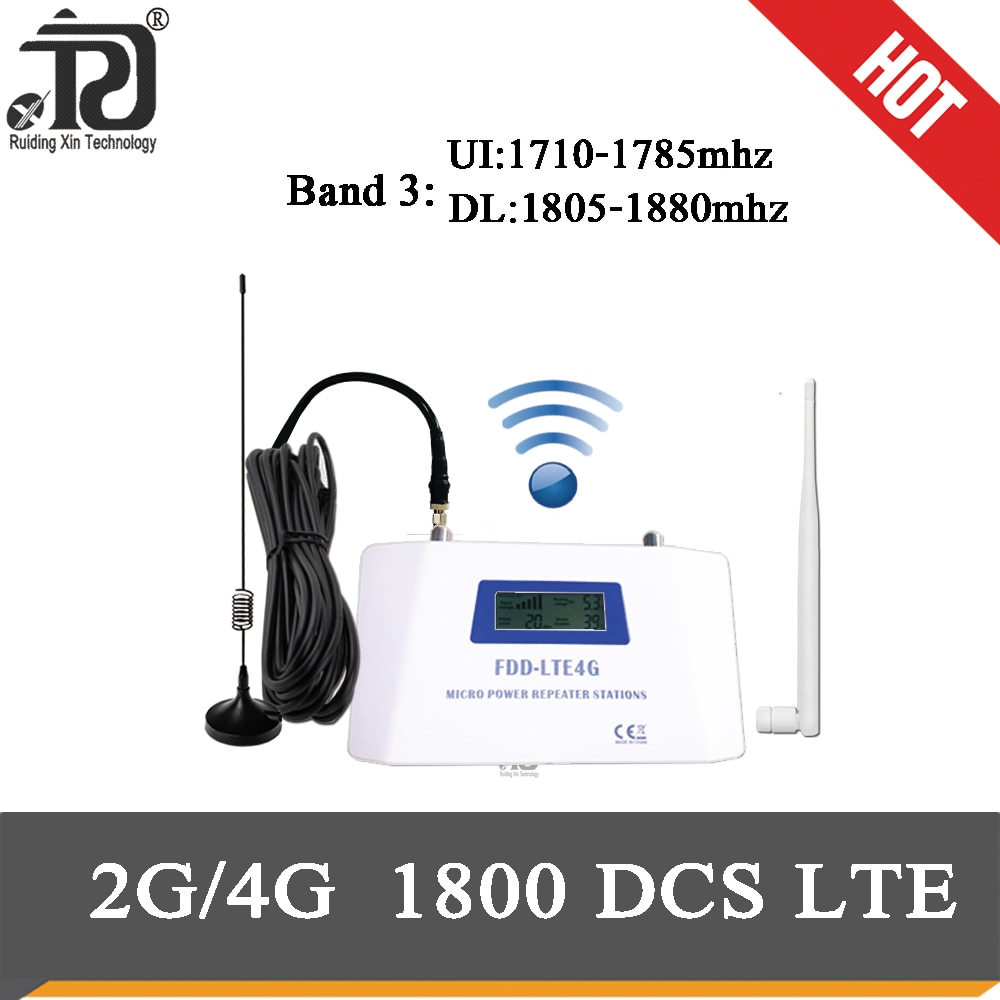 2g / 4g mobiltelefon signal booster lte 1800 cellulær forstærker 4g dcs 1800 mhz 4g mobil signal booster 4g internet signal repeater