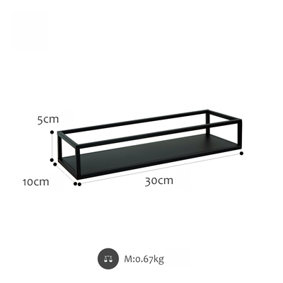 Sweetgo svarta förvaringsställ geometribricka 1 st köksdekorationer verktyg tillbehör 3 våningar järnram parfymhållare: 10cm