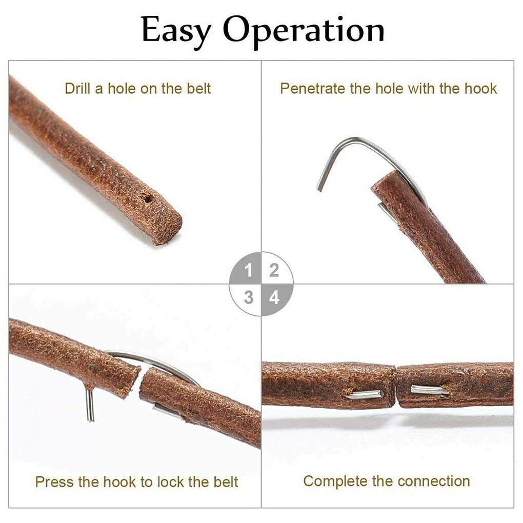 2pz Domestica Macchina Da Cucire Cinghia di Cuoio D'epoca di Famiglia Macchina Da Cucire A Pedale Cintura con Gancio