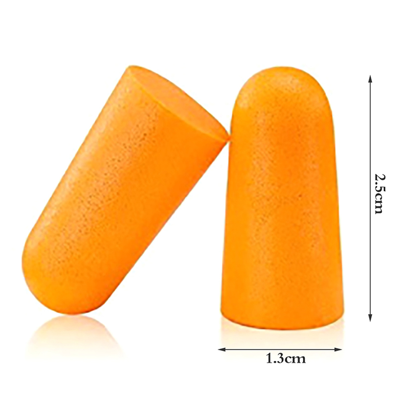 Bouchons d'Oreilles Coniques en Mousse Souple Orange, Protection pour la MAXdu Bruit du Sommeil, Réduction du Bruit, Isolation Phonique, 20 Pièces
