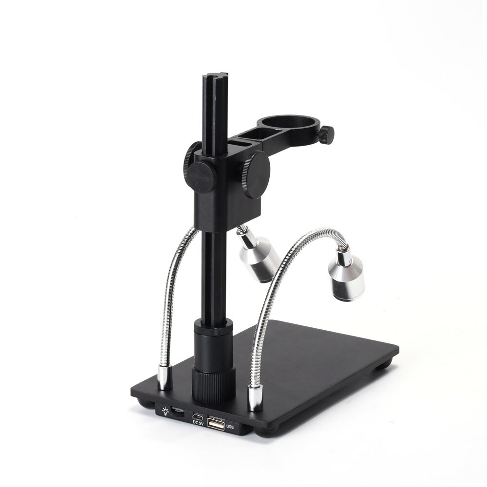Adjsutable Usb Digitale Microscoop Camera Stand Aluminium Houder Beugel Tafel Met Led Licht Verlichting Voor Pcb Solderen