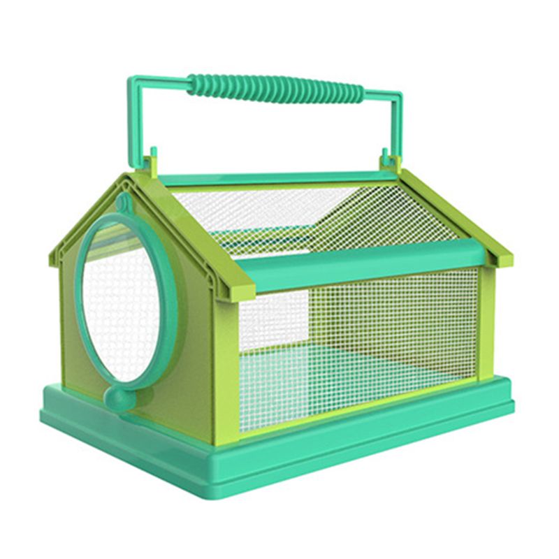 Terrario plegable portátil para exteriores, jaula para habitar insectos y mariposas, Visor de insectos