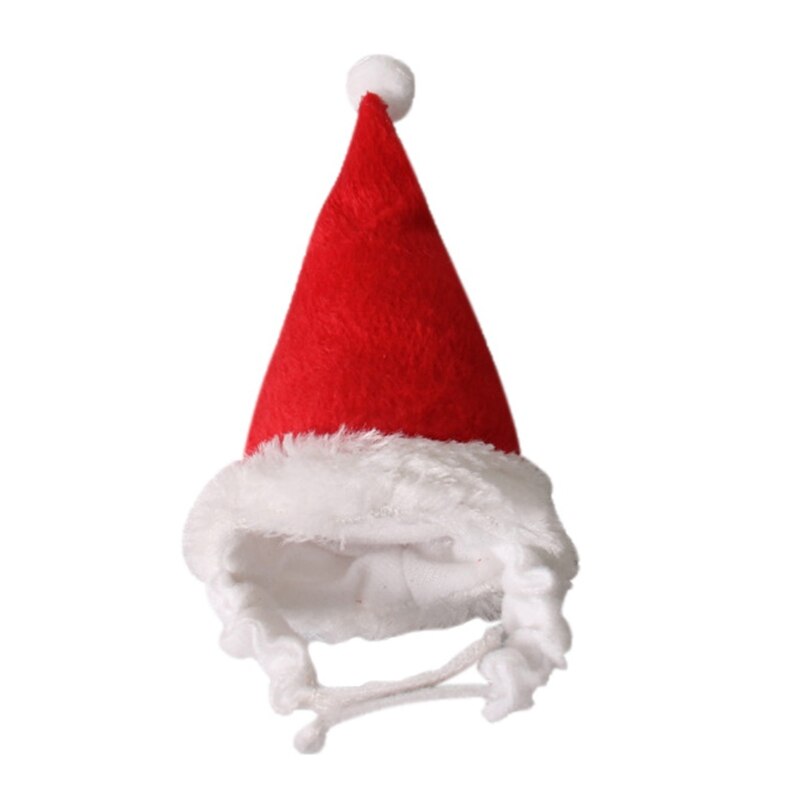 Small Pets Christmas Festival Decorative Costume Hamster Squirrel Santa Hat With Band Pet Products