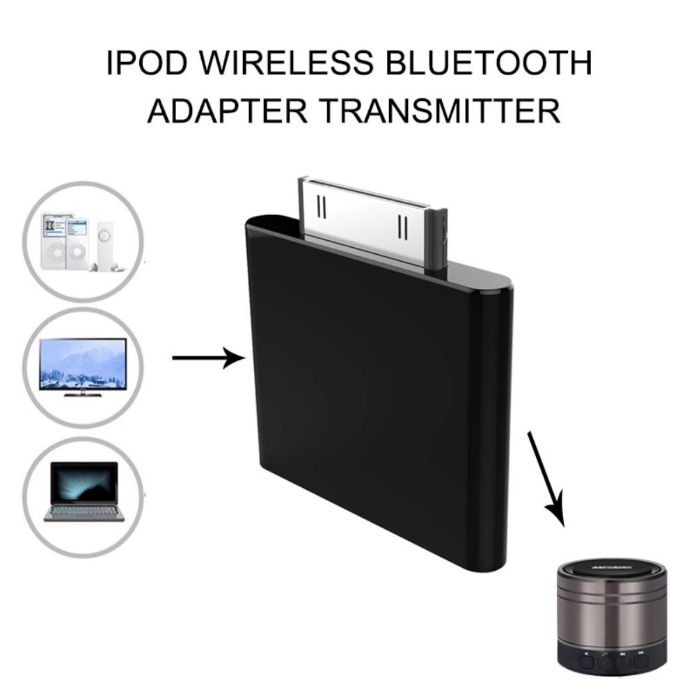 Bluetooth audio transmitter black 30pin Bluetooth transmitter Stereo Adapter For iPod Ser uy