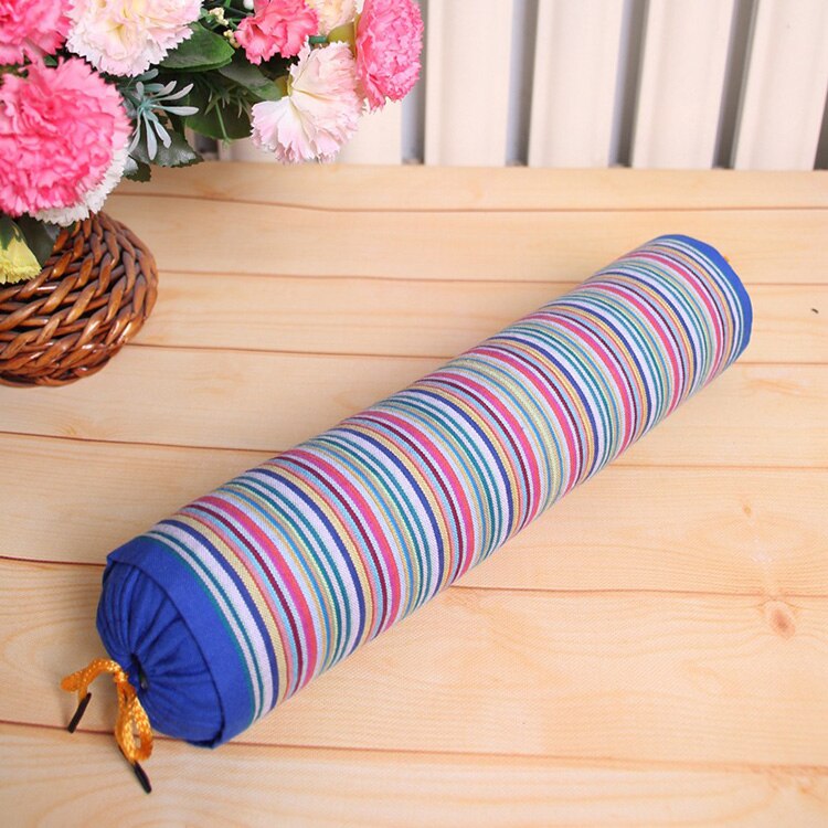 Non-defrmation Cervical Pillow 530g Buckwheat Hull Physiotherapy Traction Health Care Neck Waist Massage Washable Shell Fabric: Deep blue