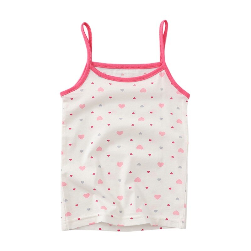 Sommer stil jente undertøy barneklær tank topper til jenter blondere søte bomull jenter kamisole underskjorte 2-8t tenåringe singlets