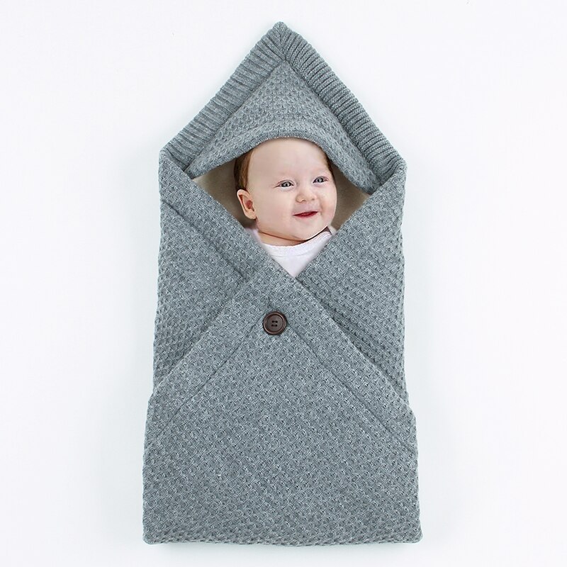 Baby soveposer vinter varm spædbarn fleece svøb tæpper 0-6m nyfødte klapvogn sengetøj indhyller børn sovesæk